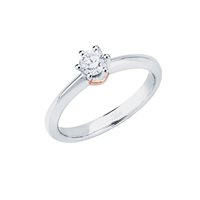 Anello Polello Donna Fior d'Aurora in Platino Diamante 0.30 Ct G3373RP2 - G3373RP2